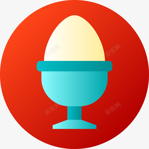鸡蛋早晨常规15梯度图标svg_新图网 https://ixintu.com 早晨常规15 梯度 鸡蛋