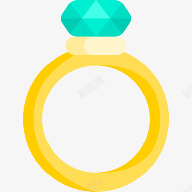 结婚戒指活动3扁平图标图标