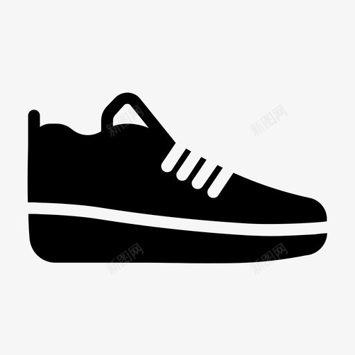 鞋鞋类复古图标svg_新图网 https://ixintu.com 复古 复古物品 运动服 运动鞋 鞋 鞋类