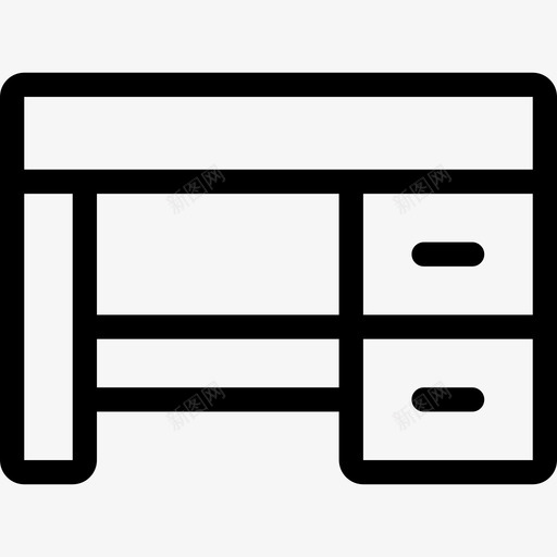 办公桌客厅2直线型图标svg_新图网 https://ixintu.com 办公桌 客厅2 直线型