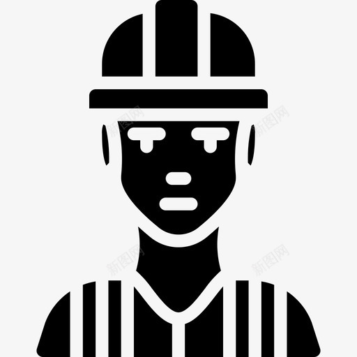 建筑工人职业7已填充图标svg_新图网 https://ixintu.com 已填充 建筑工人 职业7