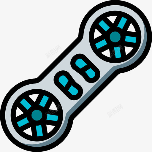 悬停板未来科技线性颜色图标svg_新图网 https://ixintu.com 悬停板 未来科技 线性颜色