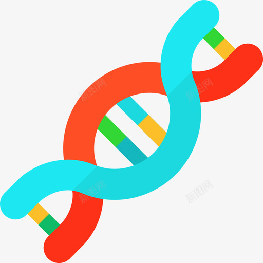 Dna化学16扁平图标svg_新图网 https://ixintu.com Dna 化学16 扁平