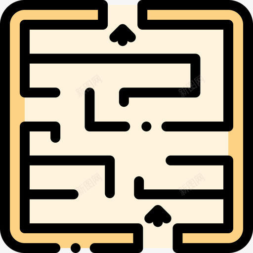 迷宫战略与管理3线条色彩图标svg_新图网 https://ixintu.com 战略与管理3 线条色彩 迷宫