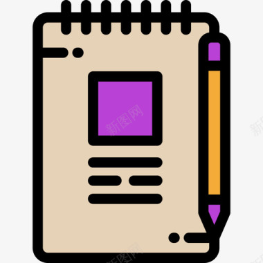 笔记创作工具13线条颜色图标图标