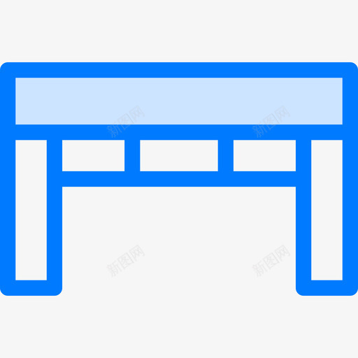 办公桌76号办公室蓝色图标svg_新图网 https://ixintu.com 76号办公室 办公桌 蓝色