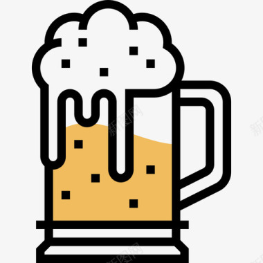啤酒饮料8黄影图标图标