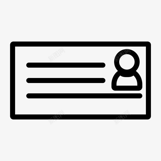身份证公文包界面和网页图标线svg_新图网 https://ixintu.com 公文包 界面和网页图标线 身份证