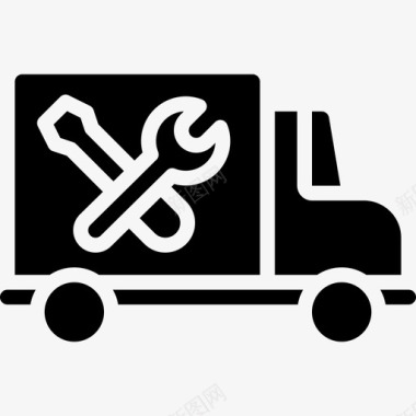 送货卡车技术支持20加注图标图标