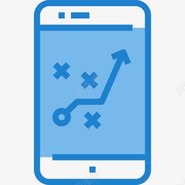战略足球22蓝色图标图标