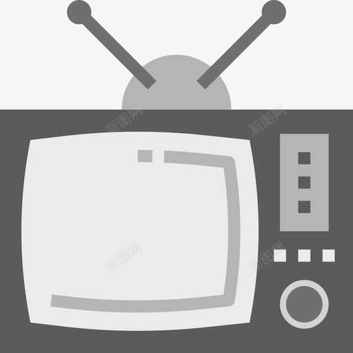 电视生活方式5平板电视图标svg_新图网 https://ixintu.com 平板电视 生活方式5 电视