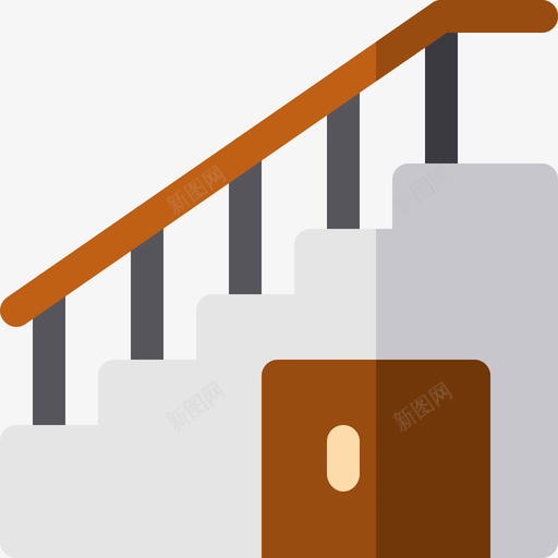 楼梯家装3平图标svg_新图网 https://ixintu.com 家装3 平 楼梯