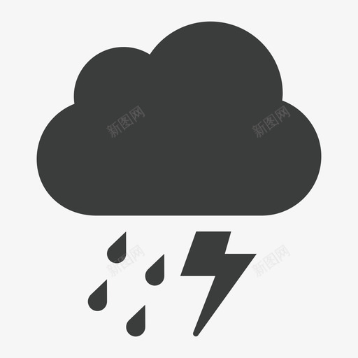 ic_weather_4_thundersvg_新图网 https://ixintu.com ic_weather_4_thunder