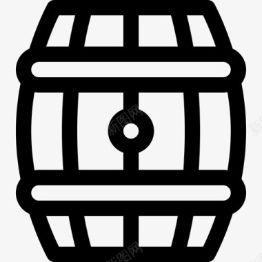 桶装啤酒12直筒图标图标