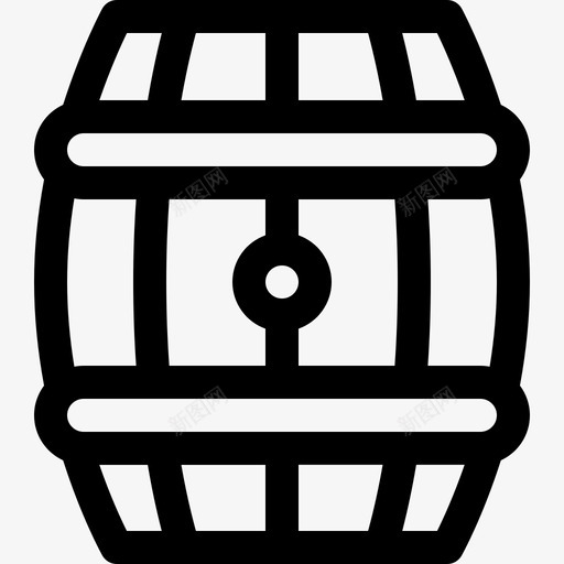 桶装啤酒12直筒图标svg_新图网 https://ixintu.com 啤酒12 桶装 直筒
