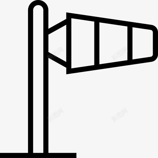 风象71号天气线性图标svg_新图网 https://ixintu.com 71号天气 线性 风象