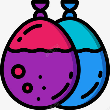 水球夏令时2线性颜色图标图标