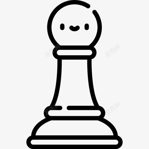 国际象棋团队合作34直线型图标svg_新图网 https://ixintu.com 团队合作34 国际象棋 直线型