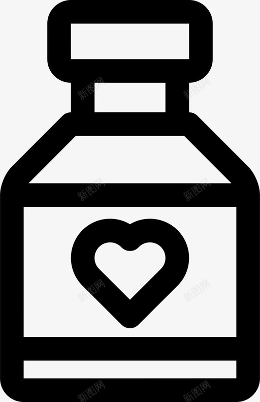 心脏药瓶子有氧运动图标svg_新图网 https://ixintu.com 健康 医生 心脏药 有氧运动 瓶子 药片