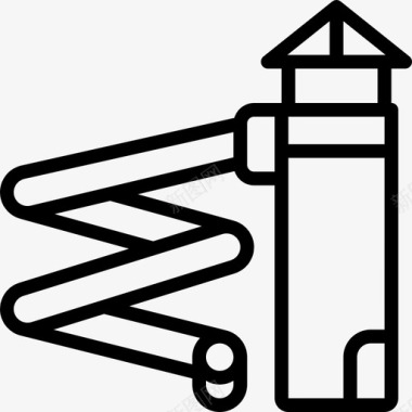 滑梯主题公园5直线图标图标