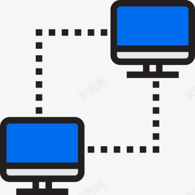 网络通信网络线颜色图标图标