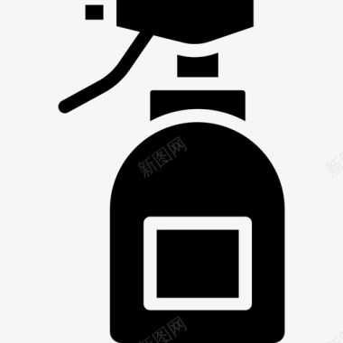 喷雾瓶美容spa4实心图标图标