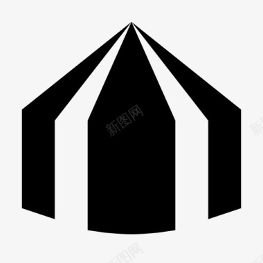 帐篷集市马戏团图标图标