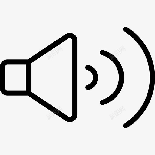 扬声器基本要求22线性图标svg_新图网 https://ixintu.com 基本要求22 扬声器 线性