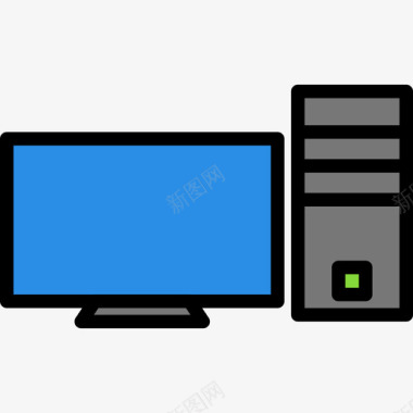 Pctech12线性颜色图标图标