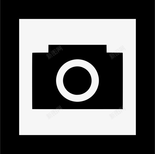 照相机照片正方形图标svg_新图网 https://ixintu.com 正方形 照片 照相机