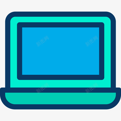 笔记本电脑杂项32线性颜色图标svg_新图网 https://ixintu.com 杂项32 笔记本电脑 线性颜色