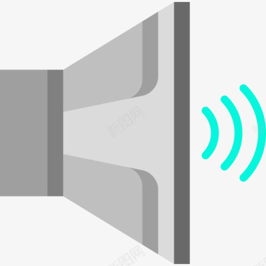 扬声器基本配置7扁平图标图标