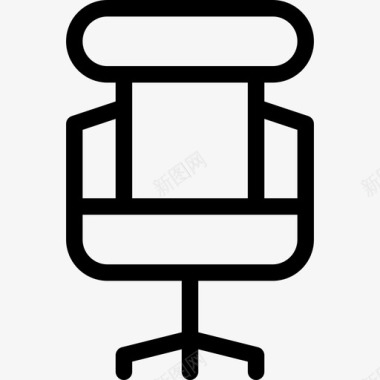 办公椅77号办公室直线型图标图标