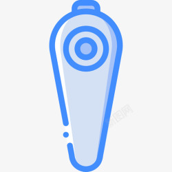 Wii控制器Wii控制器设备25蓝色图标高清图片