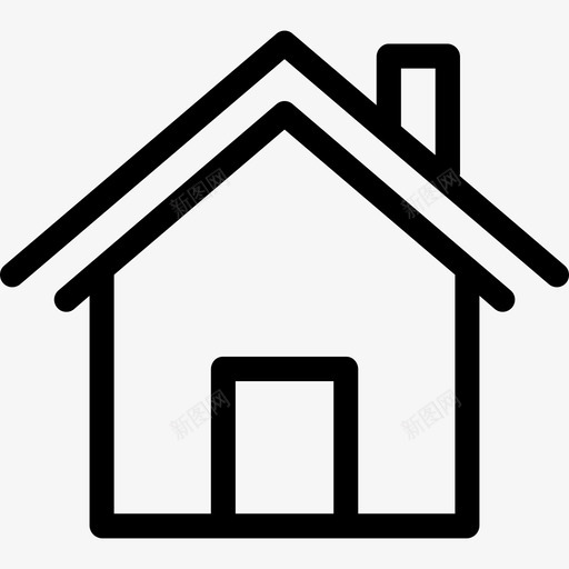 房屋建筑和工具2线性图标svg_新图网 https://ixintu.com 建筑和工具2 房屋 线性