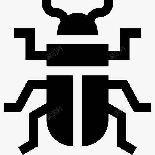 甲虫沙漠2填充图标svg_新图网 https://ixintu.com 填充 沙漠2 甲虫