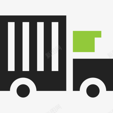 送货卡车47号交货已装满图标图标