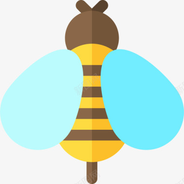 蜜蜂野生动物2平坦图标图标
