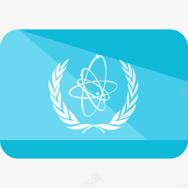科学旗帜5平坦图标图标