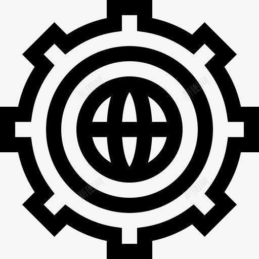 设置互联网技术线性图标svg_新图网 https://ixintu.com 互联网技术 线性 设置