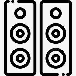 艺术画框系统图标音响系统风景艺术17线性图标高清图片