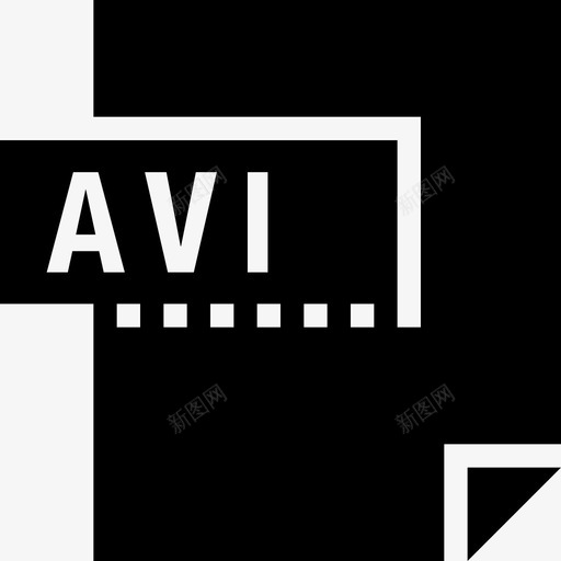 Avi16号文件其他图标svg_新图网 https://ixintu.com 16号文件 Avi 其他