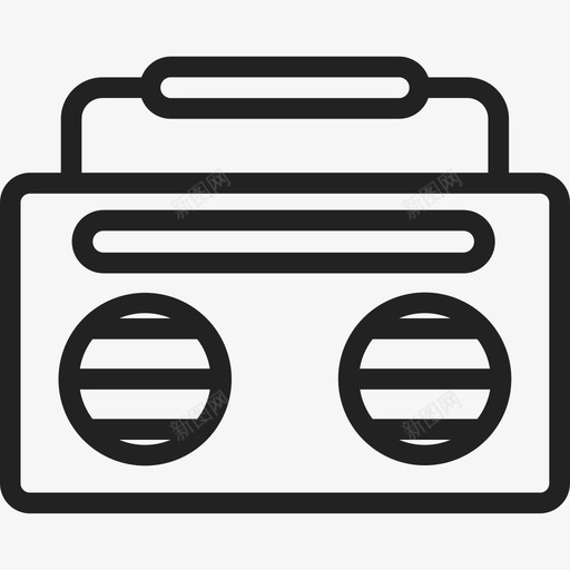 收音机hipster11线性图标svg_新图网 https://ixintu.com hipster11 收音机 线性