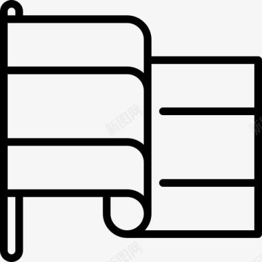 旗帜西班牙语直线图标图标