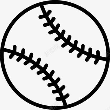棒球休闲16岁直线型图标图标
