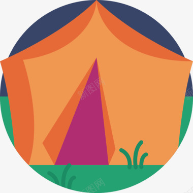 帐篷野餐33平房图标图标