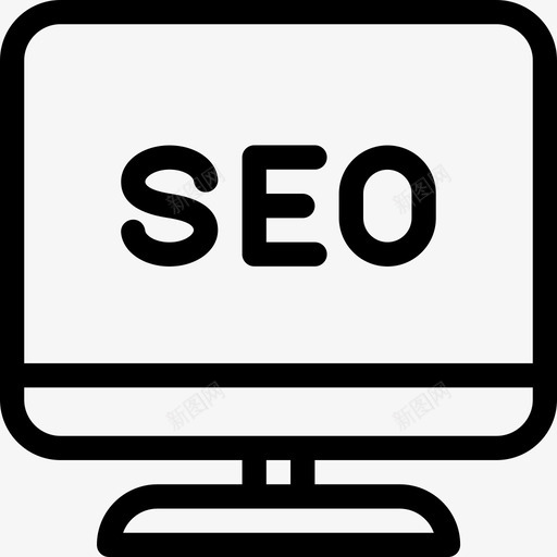 计算机seo45线性图标svg_新图网 https://ixintu.com seo45 线性 计算机