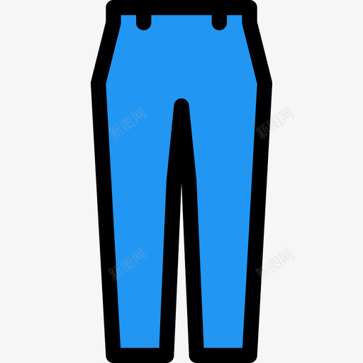 裤子衣服和附件2线性颜色图标svg_新图网 https://ixintu.com 线性颜色 衣服和附件2 裤子