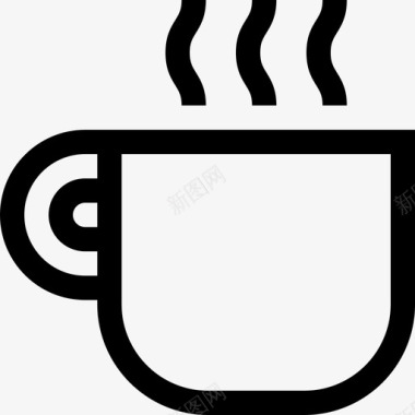 咖啡杯31号吧台直线型图标图标