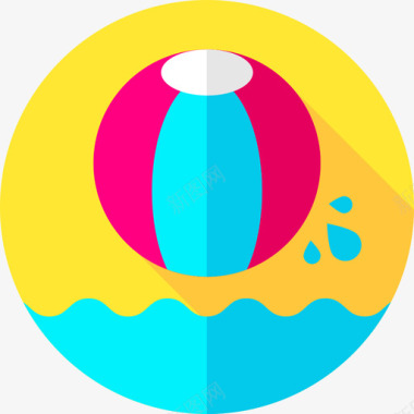球水上公园10平坦图标图标
